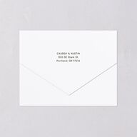 Southwestern Nouveau All-in-One Wedding Invitations Red Clay Signature Light Both Recipient and Return Addresses No