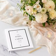Simple Frame Guest Books Pure White
