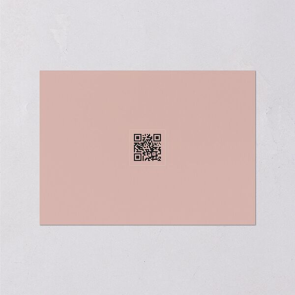 Glistening Wildflower Foil Wedding Response Cards Gold Soft Peach Signature Standard