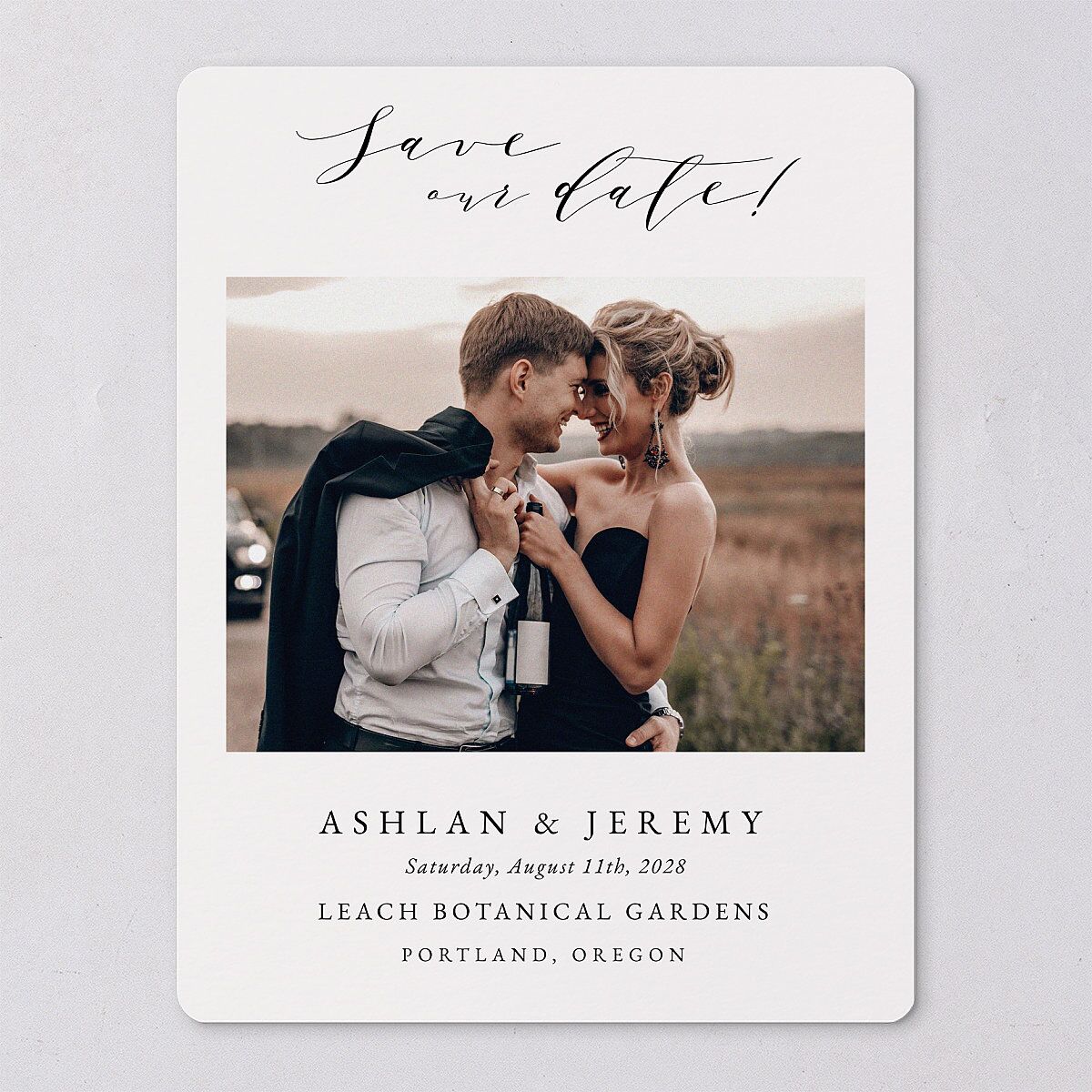 Simply Elegant Save The Date Magnets — view 6