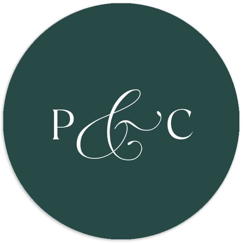 Glamorous Crown Monogram Crest Wedding Stickers by Bridgerton Deep Lake Circle