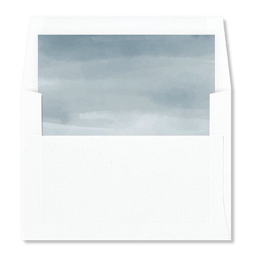 Intricate Ampersand Envelope Liners Moody Blue Standard
