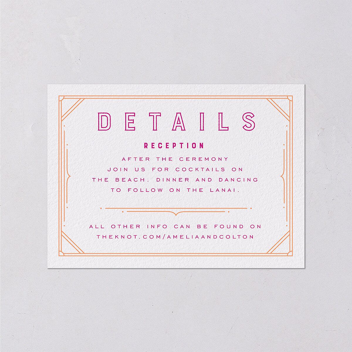Iconic Beach Wedding Enclosure Cards — view 1