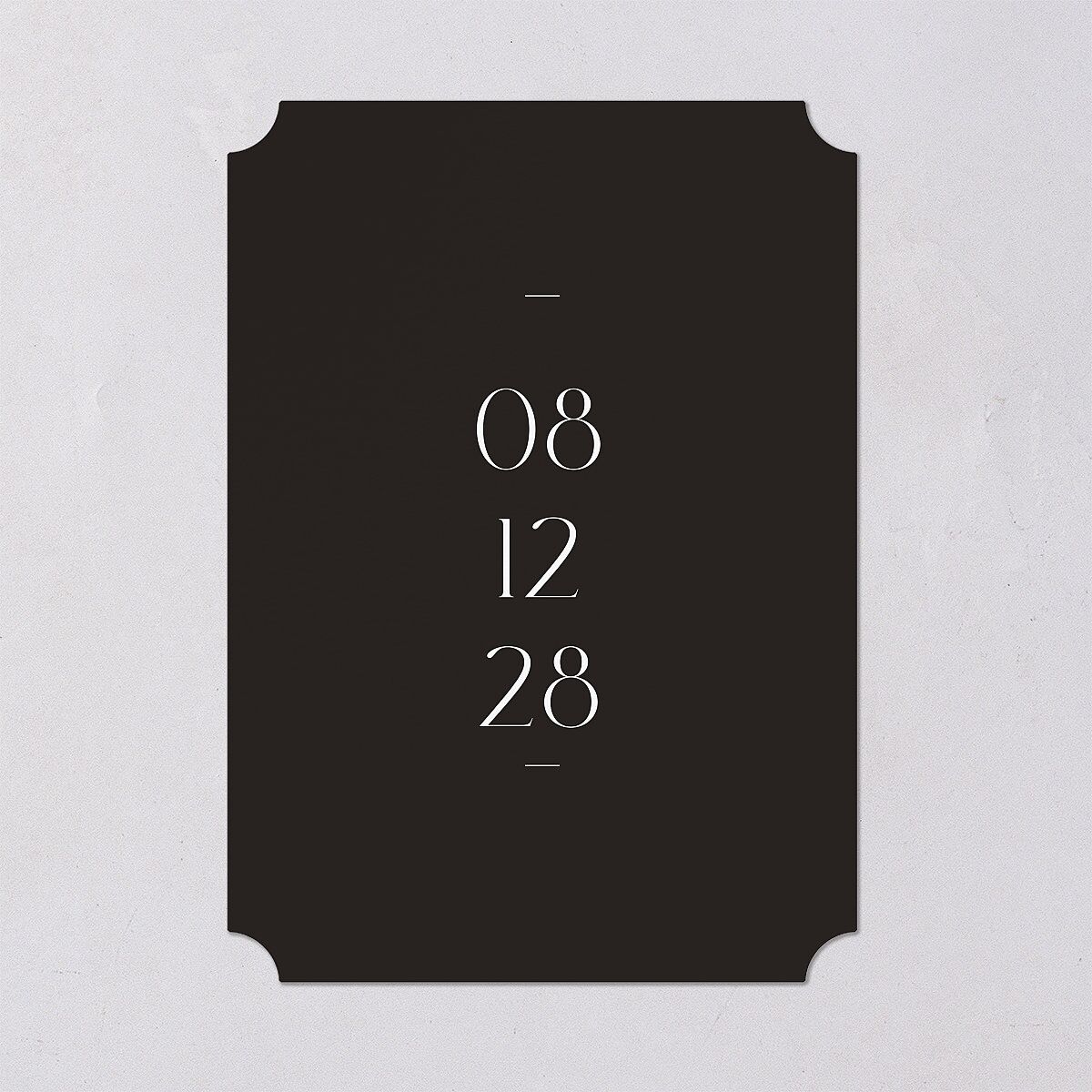 Refined Save The Date Cards Pure White Signature smooth Blank No