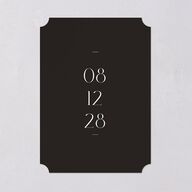 Refined Save The Date Cards Pure White Signature smooth Blank No