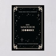 Halloween Tarot Skeletons Wedding Invitations Midnight Signature Blank No Standard