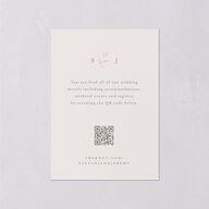 Oval Garland Foil Wedding Event Detail Cards Champagne Gold Signature Standard