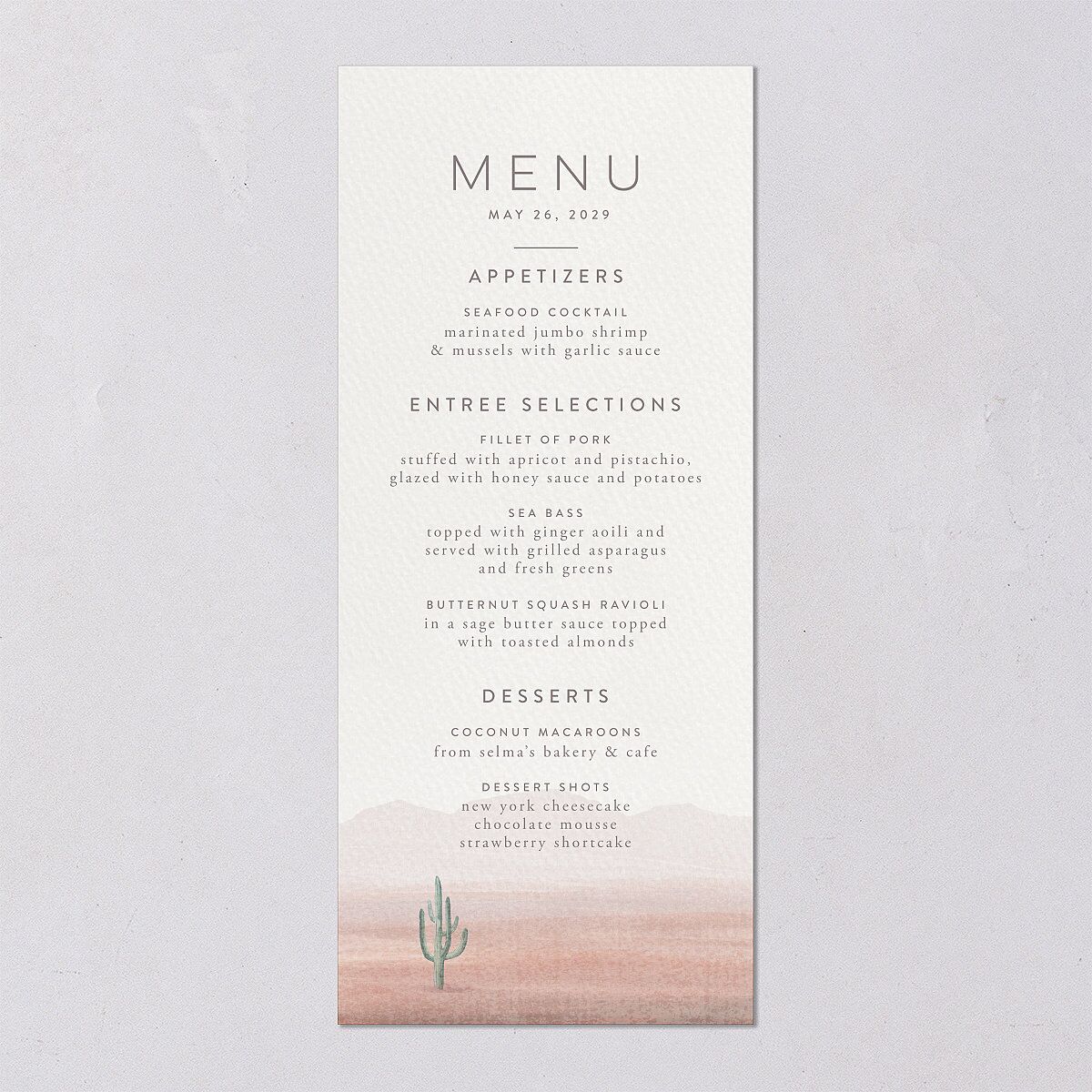 Painted Desert Menus — view 5