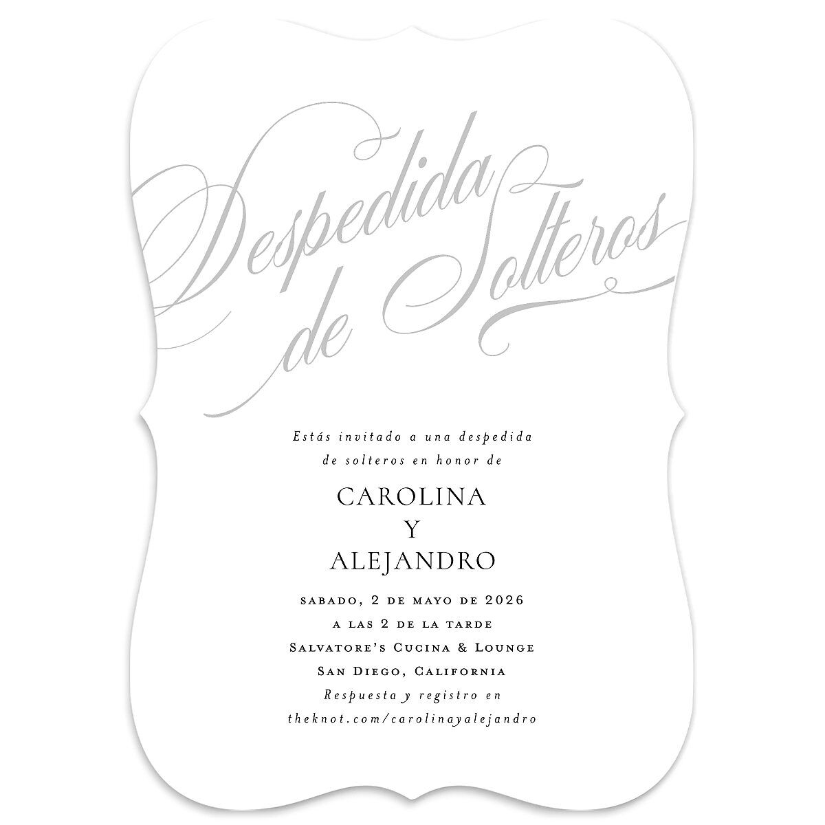 Nuestra Boda Bridal Shower Invitations