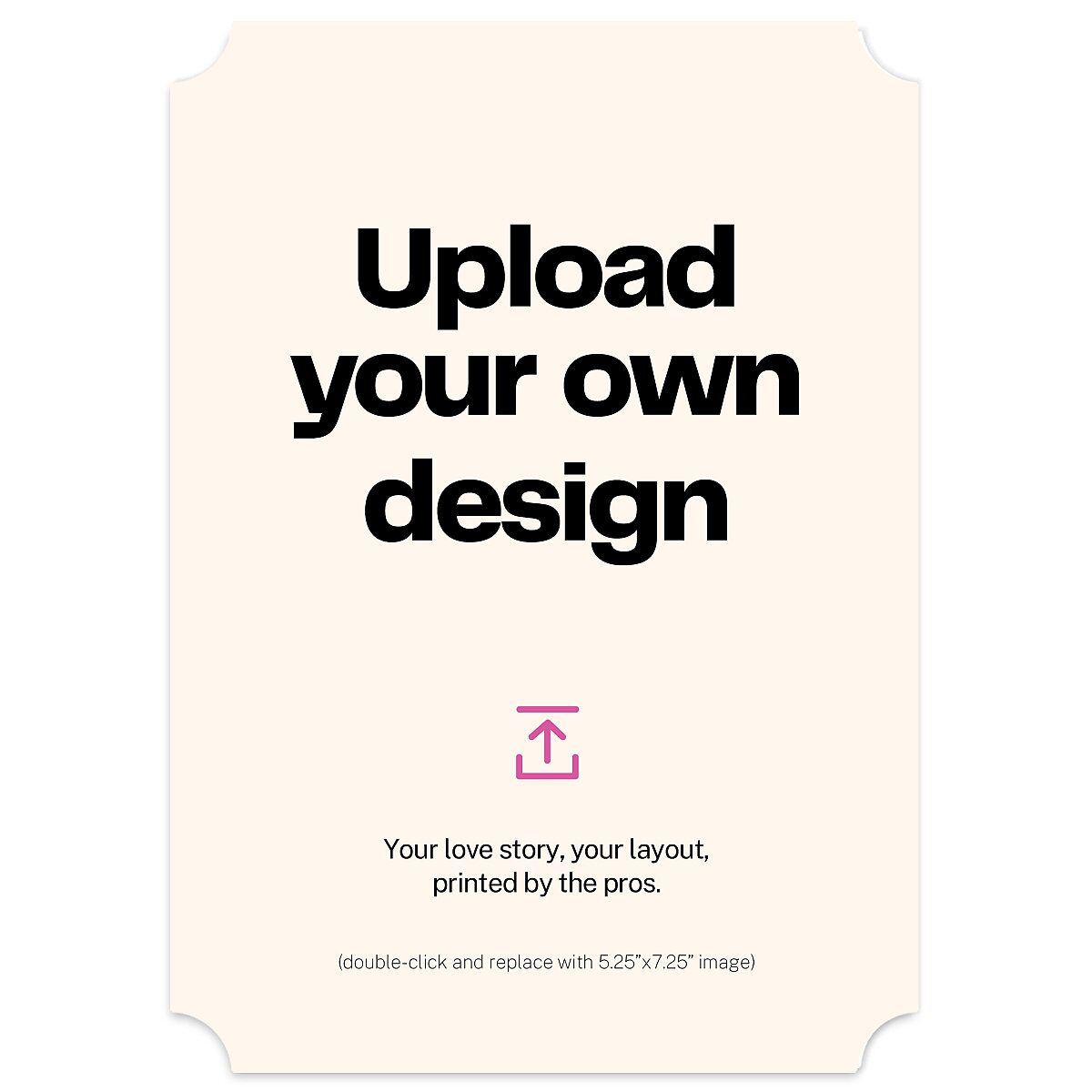 Upload Your Own Design Portrait Save the Date Cards