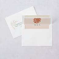 Impressionist Paradise Wedding Invitations Rose Gold Signature Blank No Standard