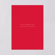 Chinese Lucky Circle Save The Date Cards True Red Signature smooth Blank No Standard