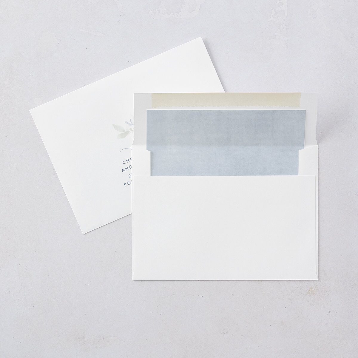 Shades of Blue Save The Date Cards Ocean Signature smooth Blank No Standard