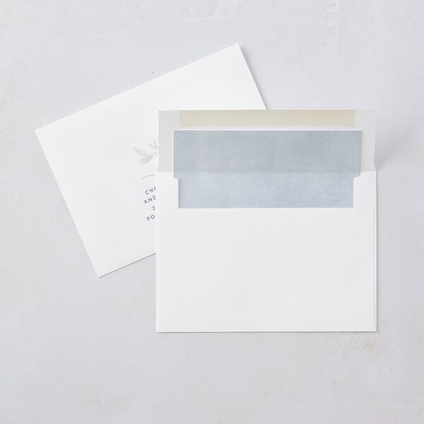 Shades of Blue Save The Date Cards Ocean Signature smooth Blank No Standard