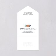Vintage Island All-in-One Wedding Invitations Rose Gold Signature Light Both Recipient and Return Addresses No