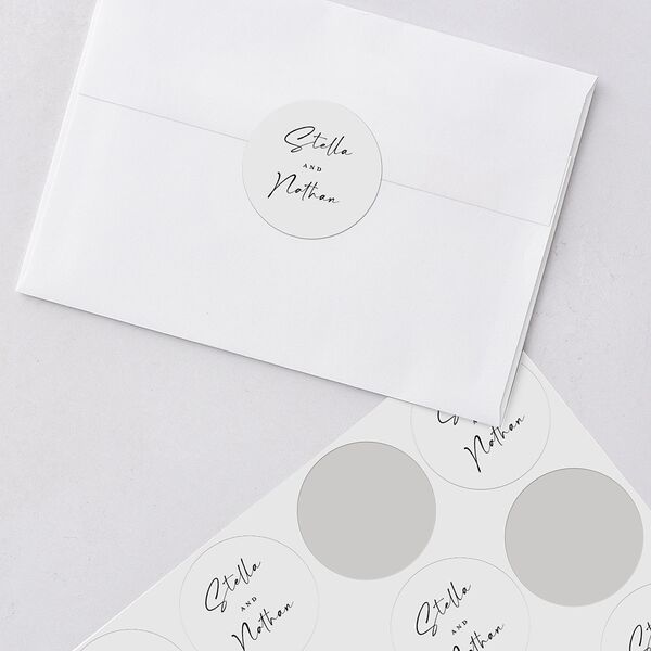 Floral Arc Wedding Stickers Shell Pink Sticker