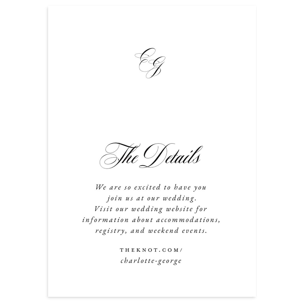 Rose Garden Crest Wedding Enclosure Cards by Bridgerton