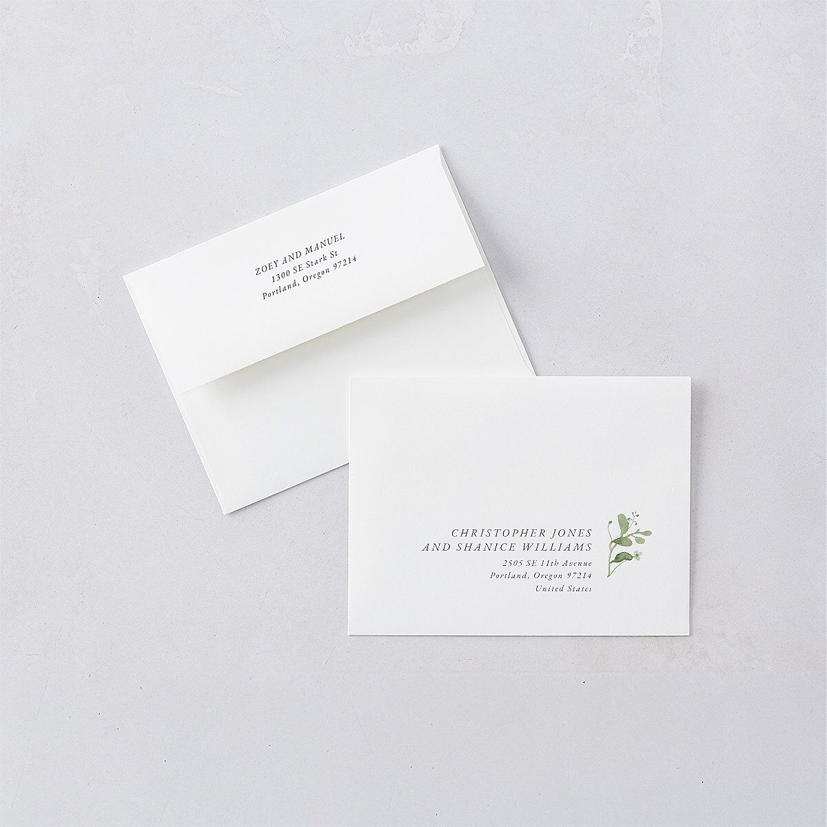 Curved Garland Save The Date Magnets Pure White Magnet Paper