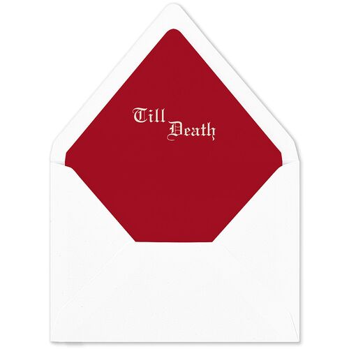 Minimalist Gothic Photo Euro Envelope Liners Ruby Luxe