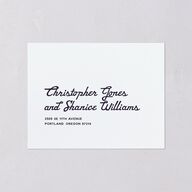 Vintage Retro Ski Poster All-in-One Wedding Invitations Pure White Signature Light Both Recipient and Return Addresses No