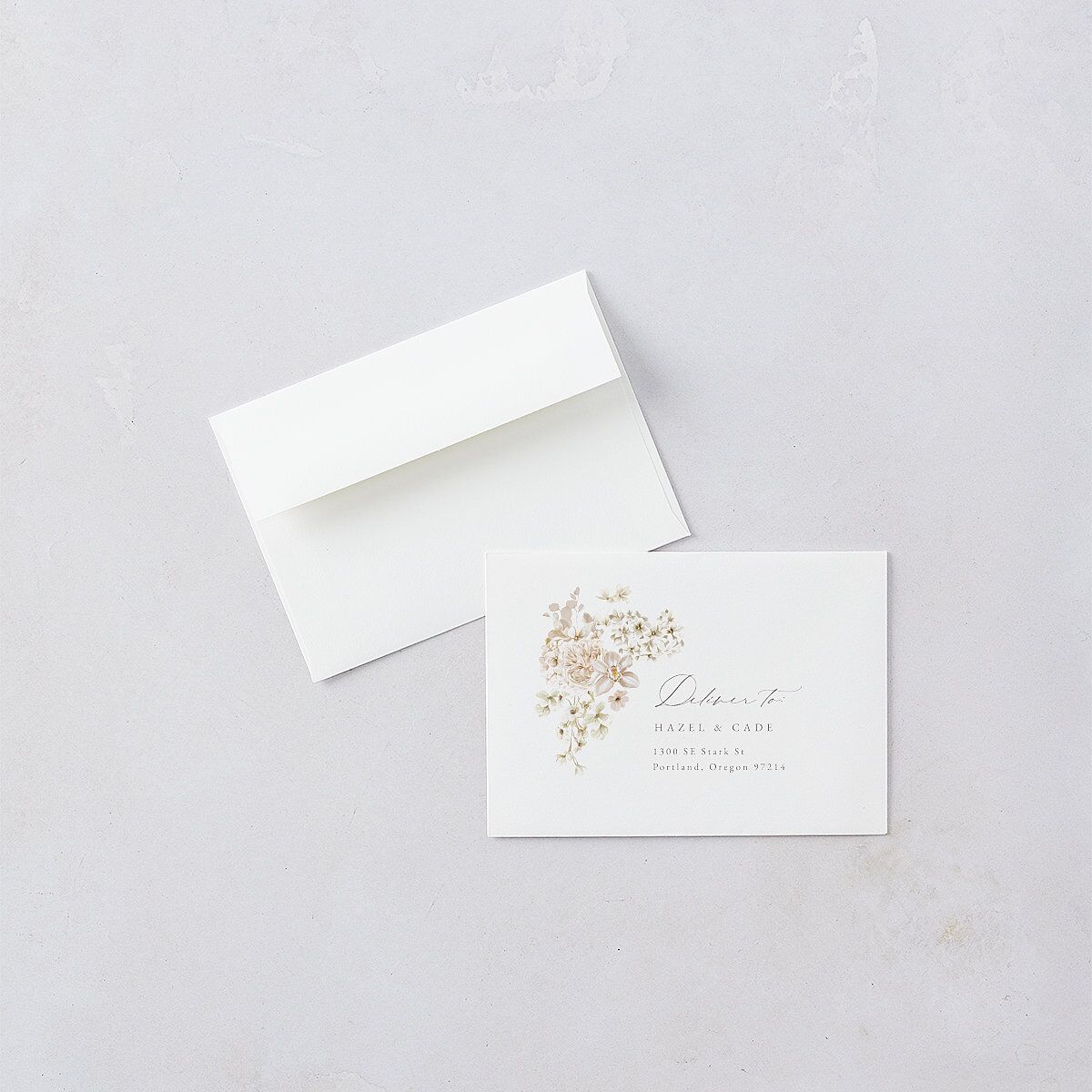 Luxury Floral Archway Wedding Response Cards Dijon Signature Standard