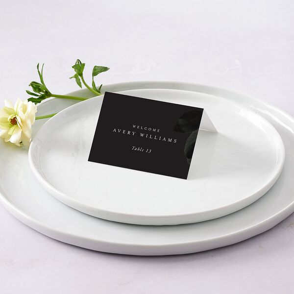 Vintage Gothic Place Cards Licorice Signature