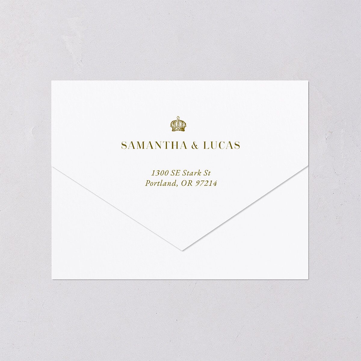 Ornate Vintage Crest All-in-One Wedding Invitations — view 6