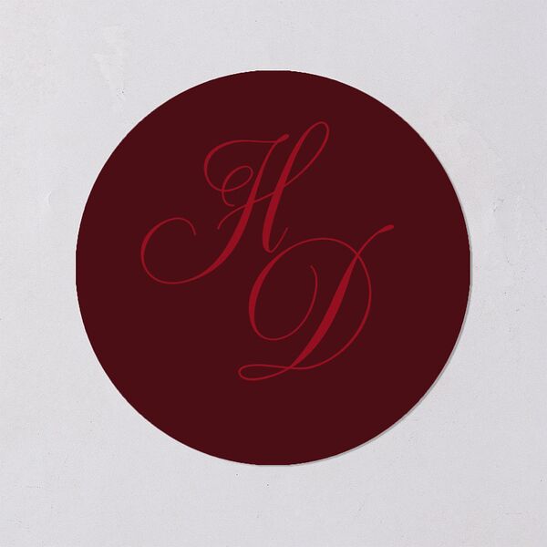 Holiday Eclectic Wavy Frame Holiday Stickers Ruby Circle