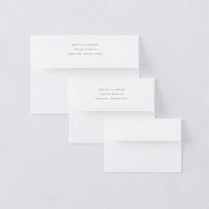 Surround Save the Date Petite Card Envelopes White Mist Both Recipient and Return Addresses Signature Standard