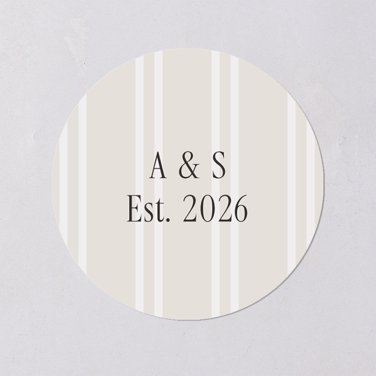 Timeless Happy Holiday Photo Holiday Stickers Pure White Circle