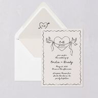 Vintage Lovebird Banner Euro Envelope Liners Linen Luxe