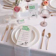 Hand Drawn Party Place Cards Jewel Green Signature