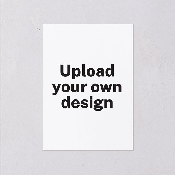Upload Your Own Design Portrait Photo Wedding Enclosure Cards Pure White Signature Standard