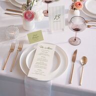 Cabana Stripes Table Numbers Olive Signature