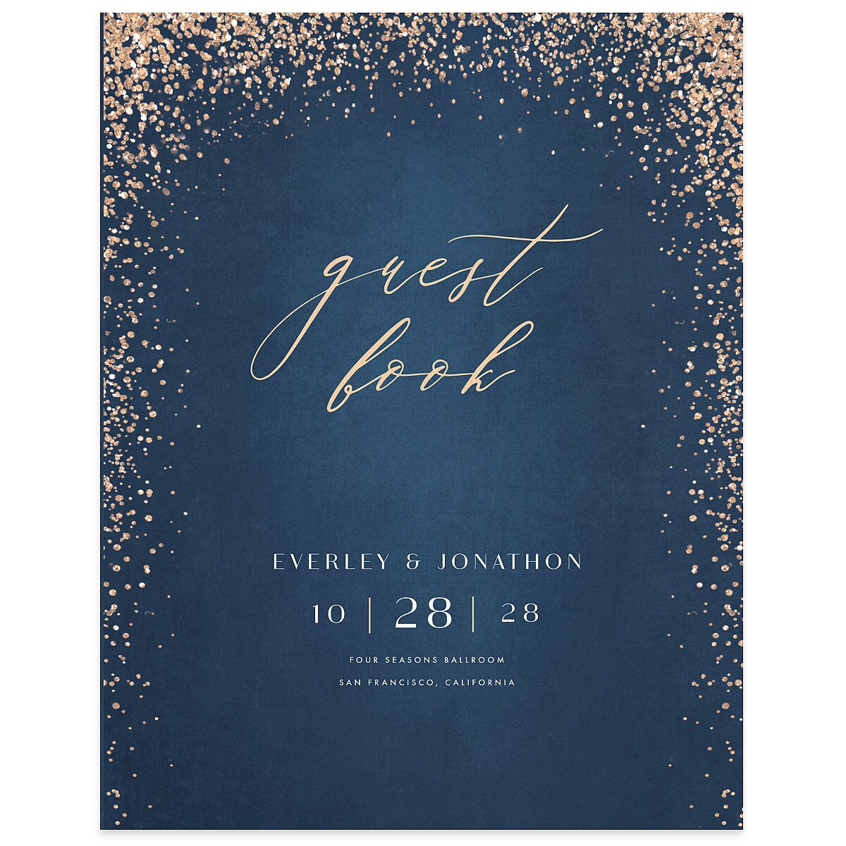 Sparkling Romance Wedding Guest Book