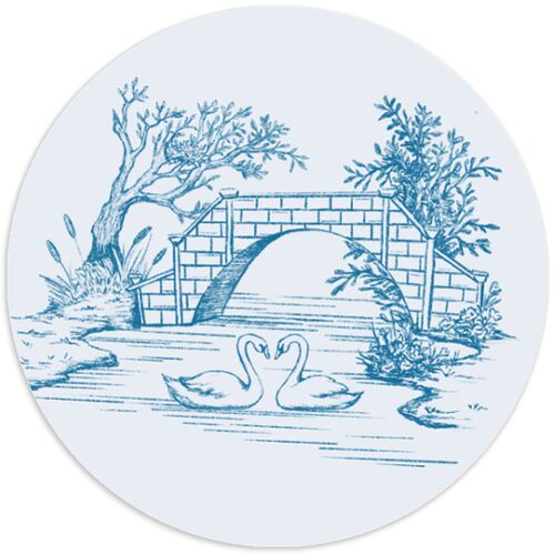 Elegant Antique Toile Frame Wedding Stickers by Bridgerton Cruise Circle