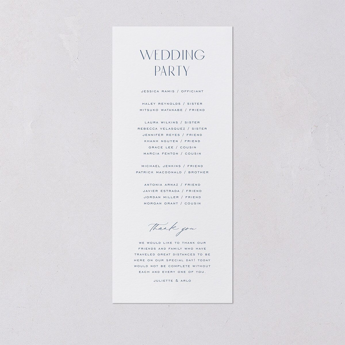 Eternal Devotion Wedding Programs Garnet Signature