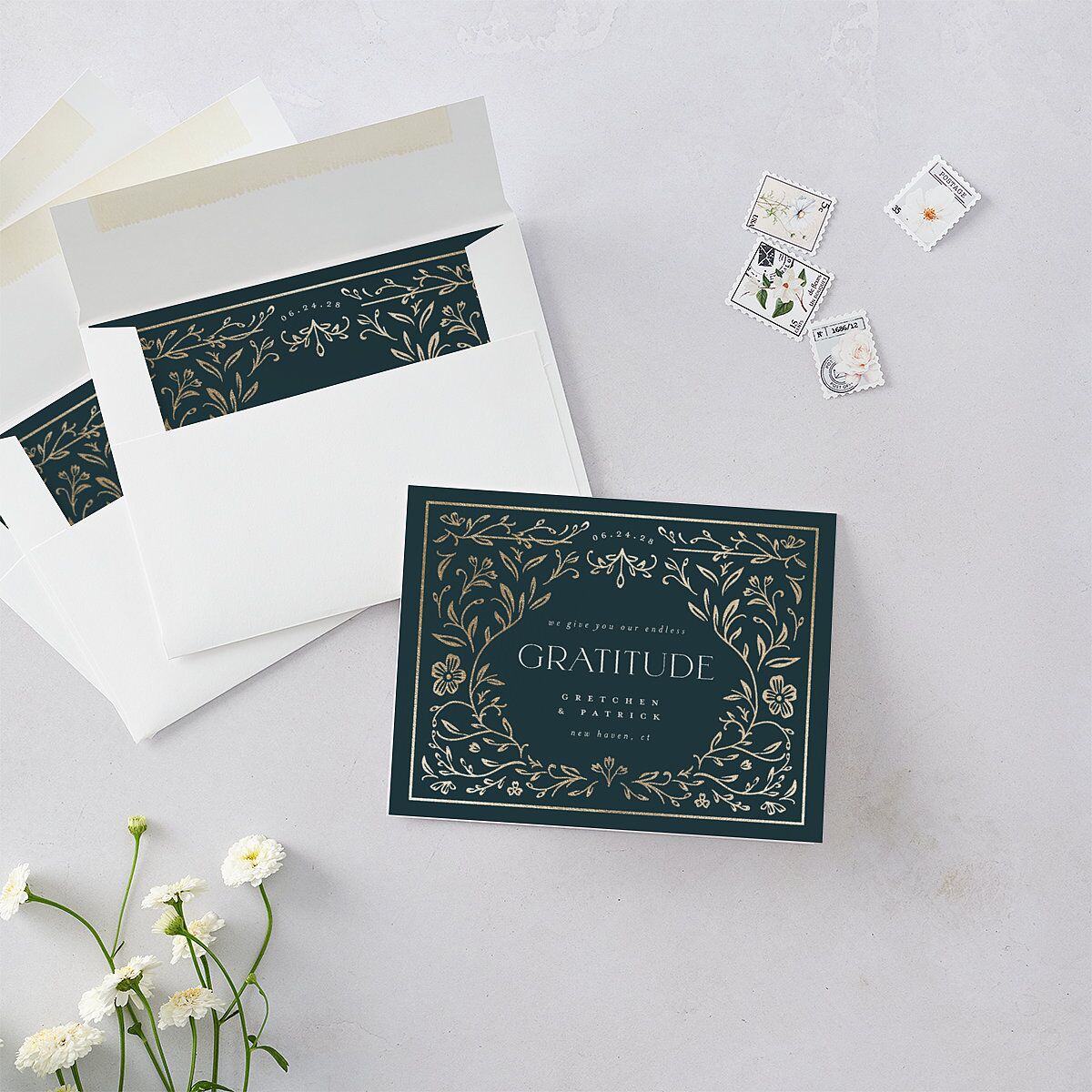 Storybook Filigree Thank You Cards — view 2