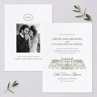Your Own Classic Italian Venue Wedding Invitations Dark Camo Signature Blank No Standard