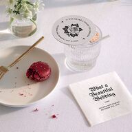 Moody Gothic Rose Wedding Day Coasters Midnight Cardboard Circle