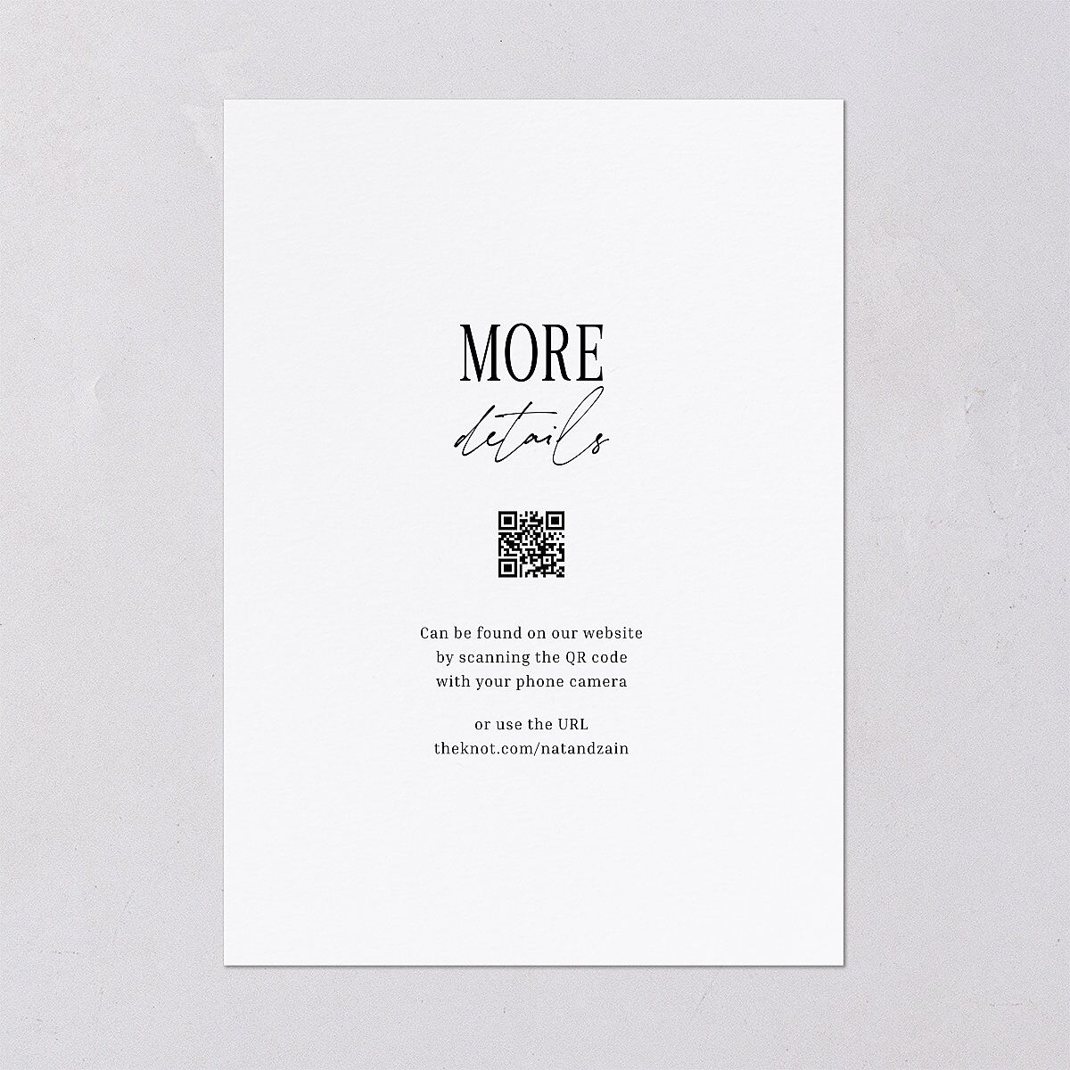 Vintage Film Reel Photo Strip Save the Date Cards Pure White Signature smooth Blank No Standard
