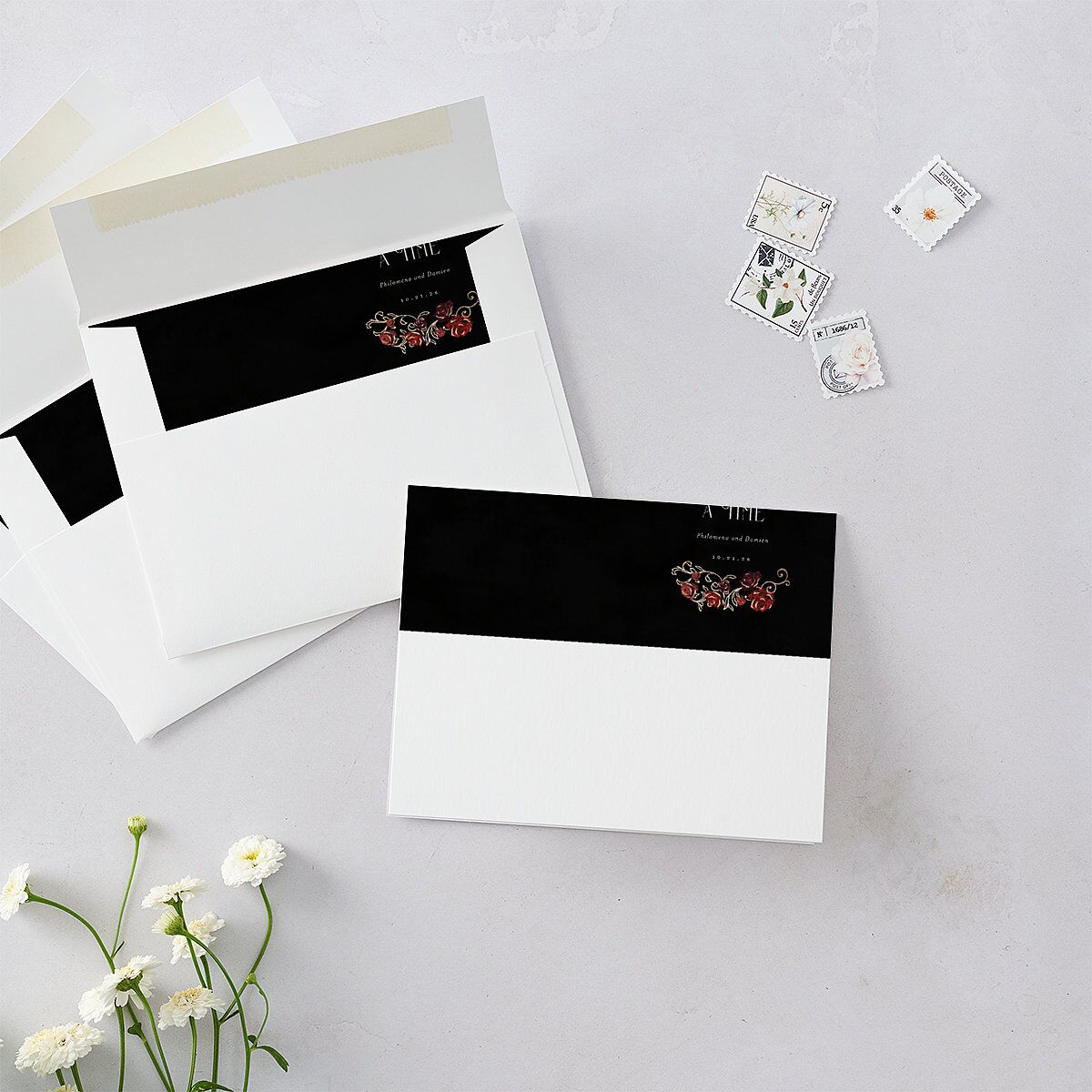 Gothic Gate Foil Thank You Cards — view 2