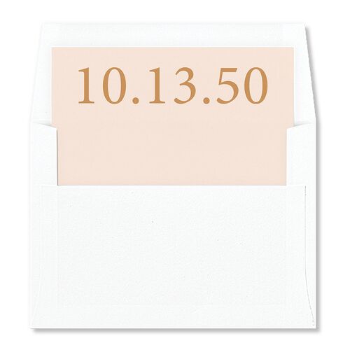 Handwritten Photo Faux Postcard Envelope Liners Almond Standard