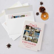 Tied With A Bow Gift Gallery Holiday Cards Scarlet Signature Blank Standard