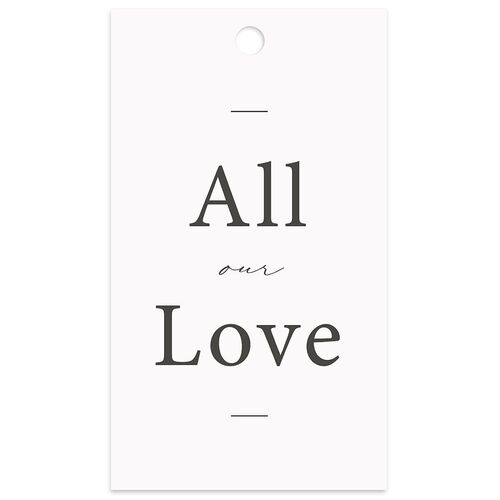 Refined Favor Gift Tags Mist Signature