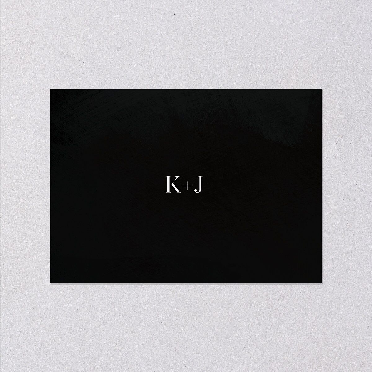 Painted Minimal Wedding Enclosure Cards Midnight Signature Standard