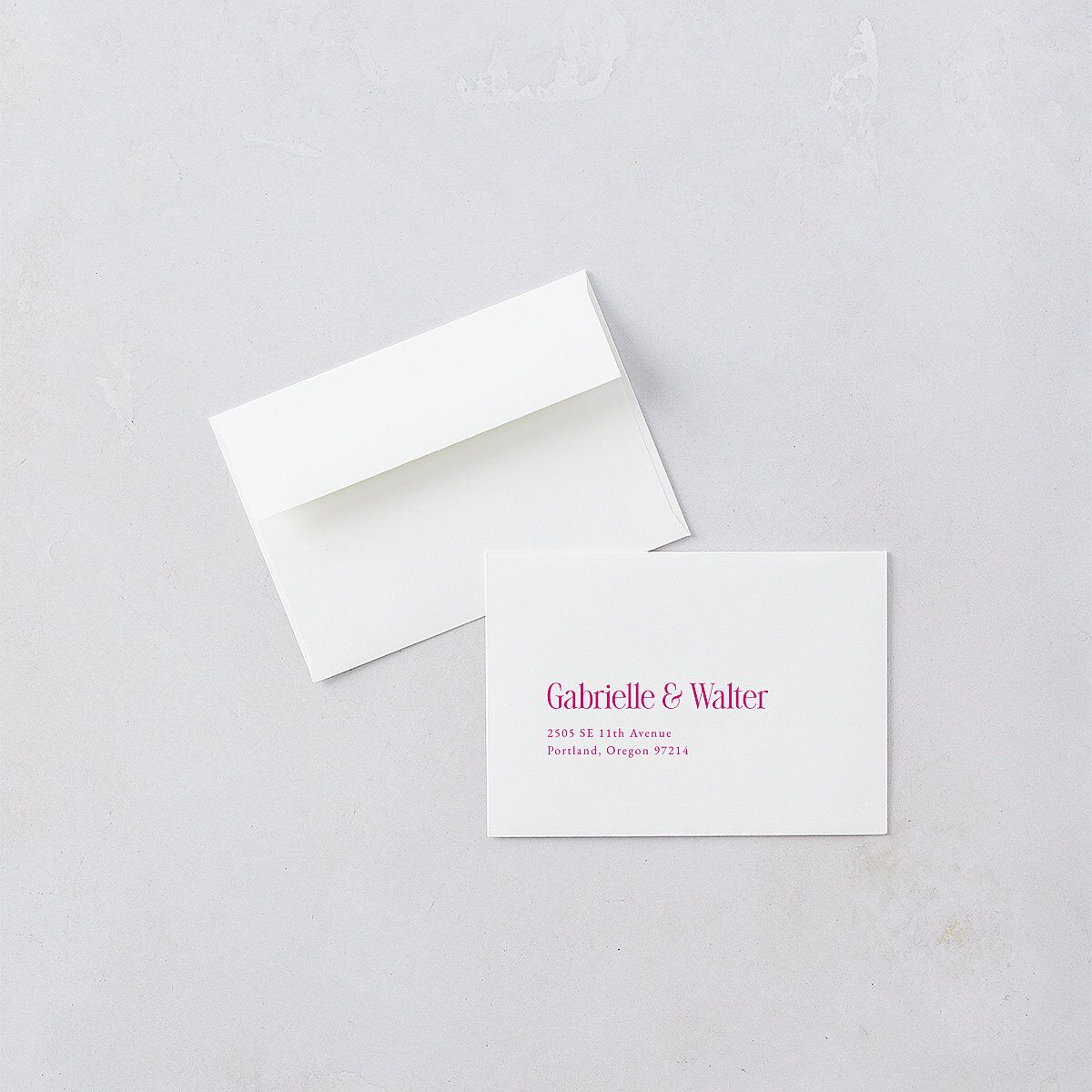 Stay For The Party Response Card Envelopes Hot Pink White Return Address Signature Standard