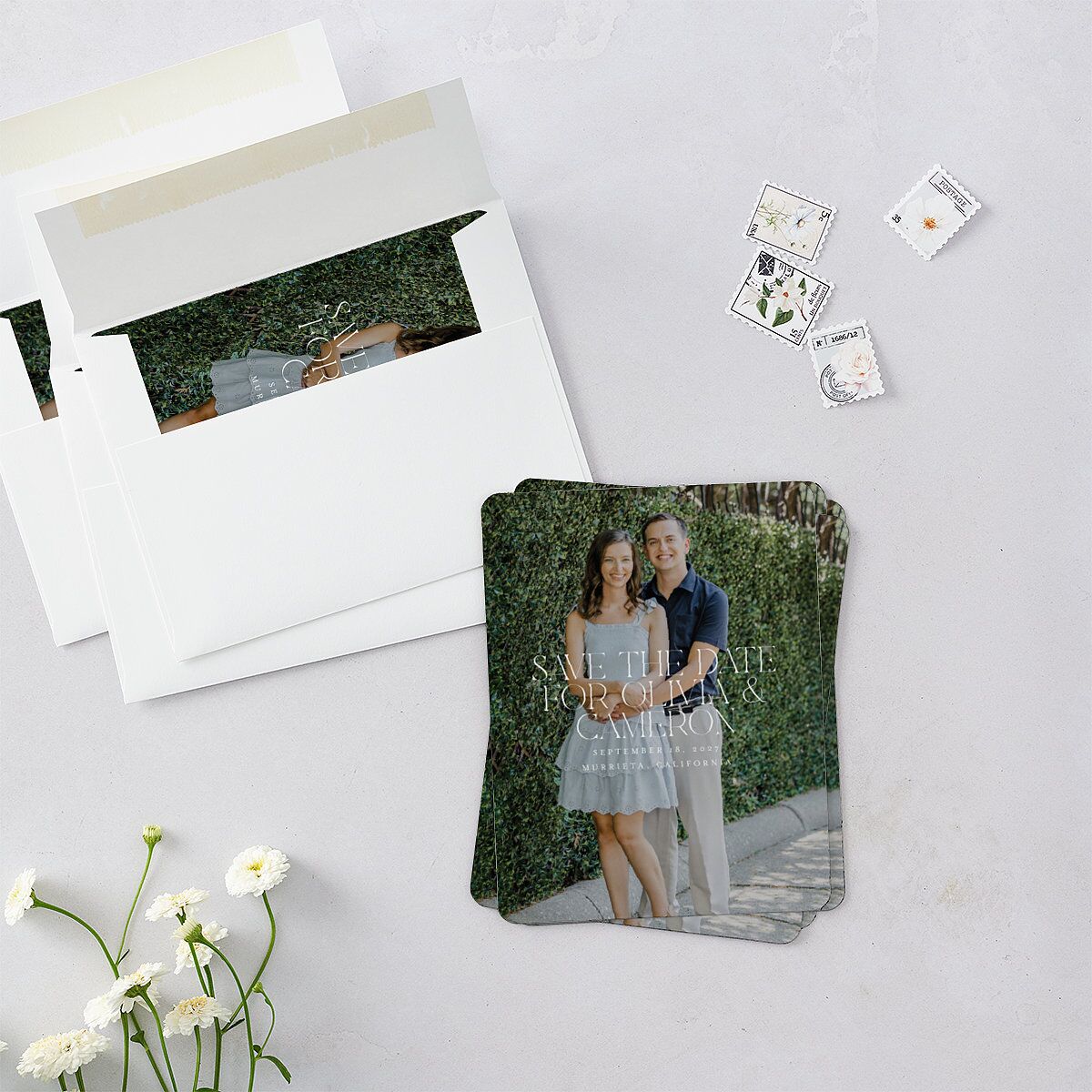 Photo Arch Save The Date Magnets Taupe Magnet Paper