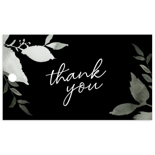 Leafy Frame Favor Gift Tags Licorice Signature