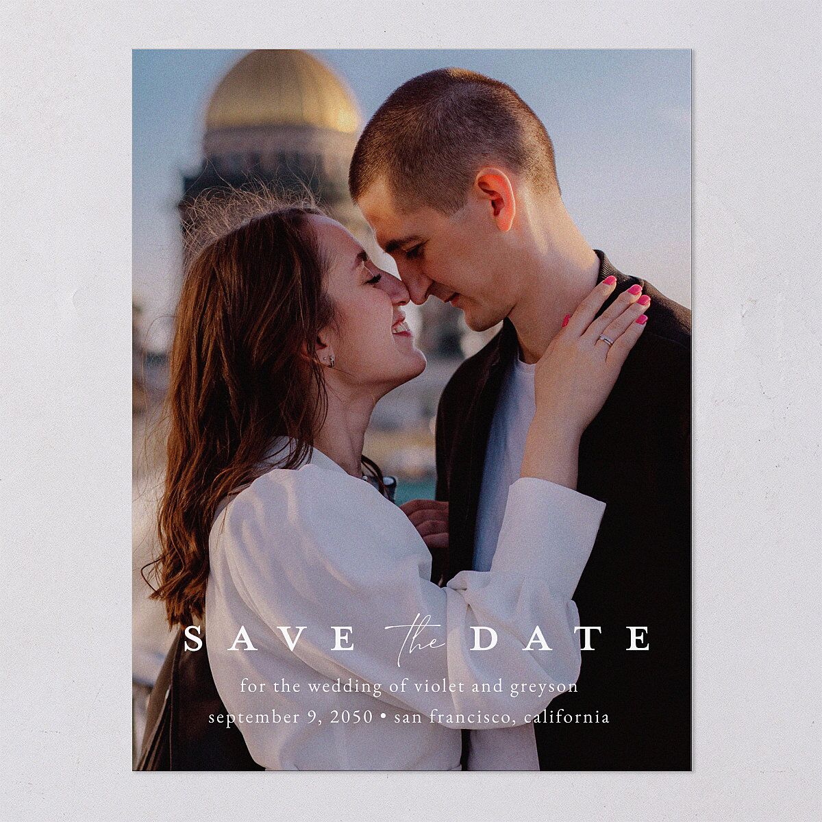 Ethereal Floral Save the Date Petite Cards — view 7